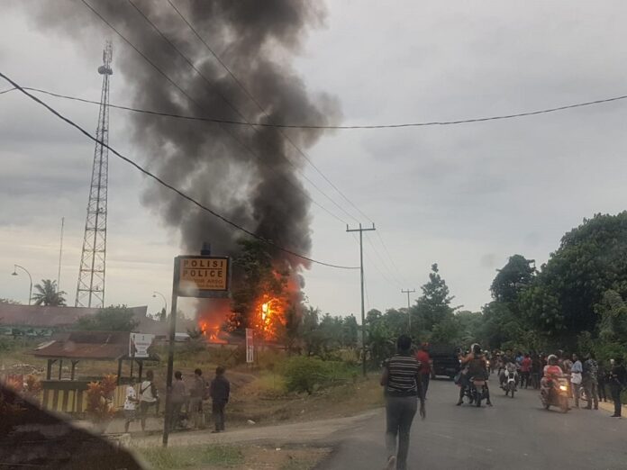 Pembakaran Kantor Pemerintahan Keerom, 6 Warga Ditangkap