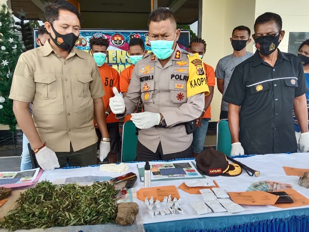 Polres Merauke Berhasil Gagalkan Transaksi Jual Beli Ganja