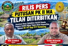 Putusan PK II MA Telah Diterbitkan, Asosiasi Desa Yahukimo Desak Pemda Segera Ambil Sikap Tegas Demi Kepastian Hukum SK 147 Bagi 517 Kampung